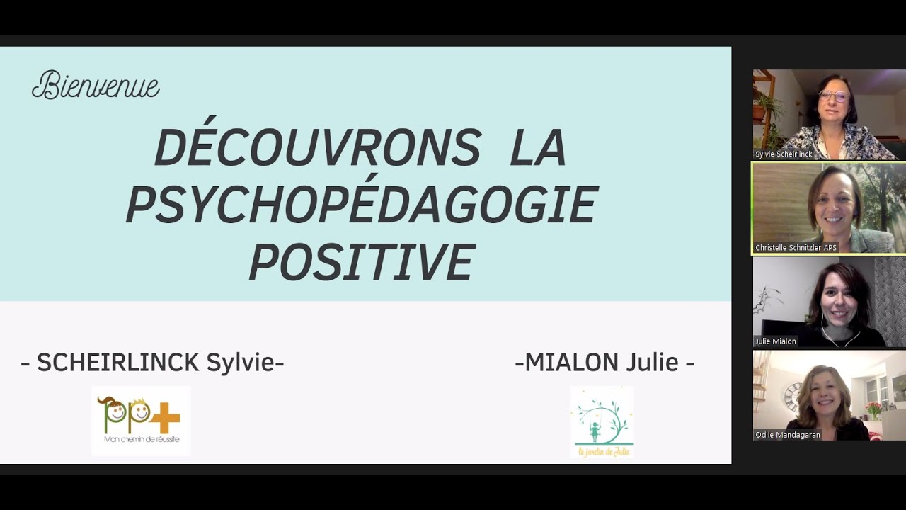 Webinaire : Découvrons la psychopédagogie positive ! 2021