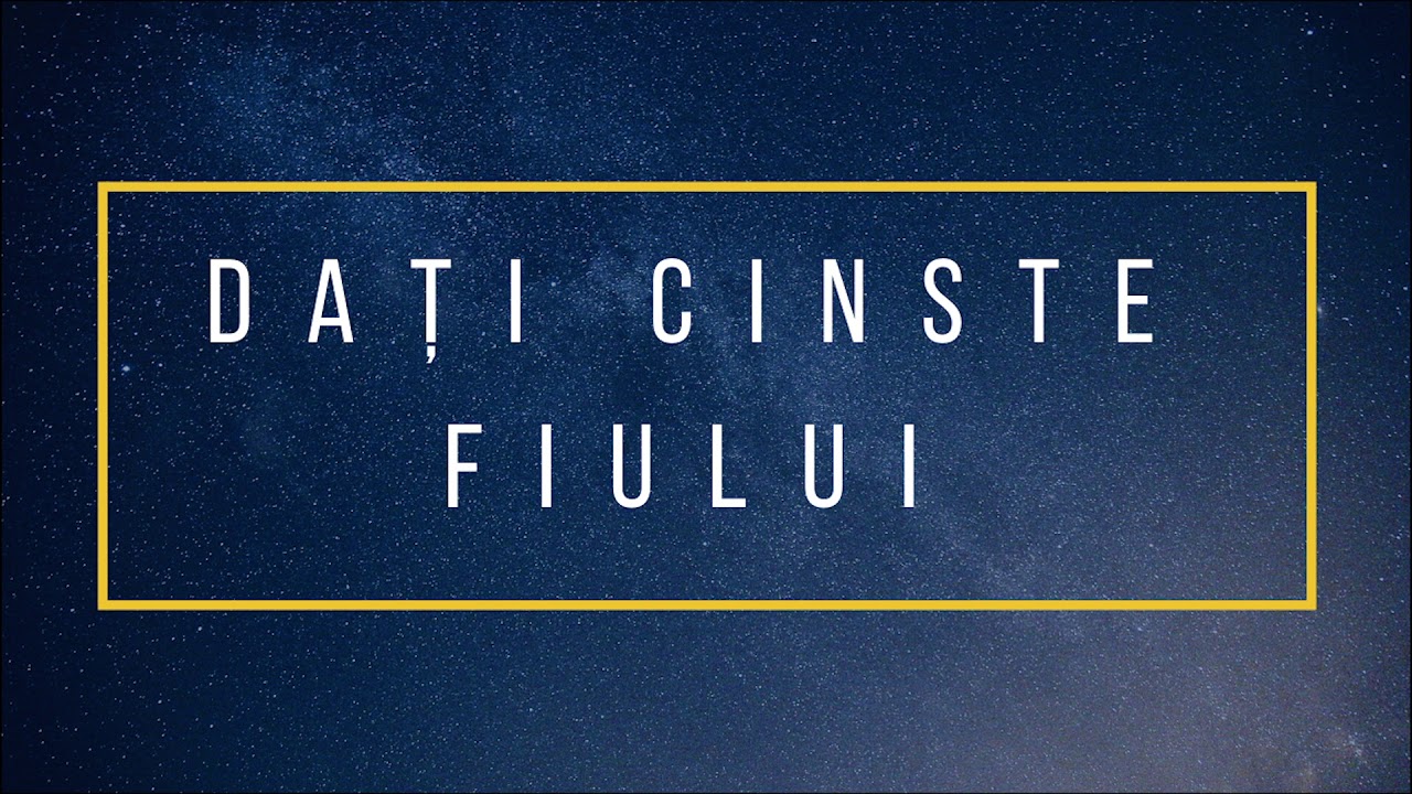 Andrei Croitoru | Dați cinste Fiului | Psalmul 2