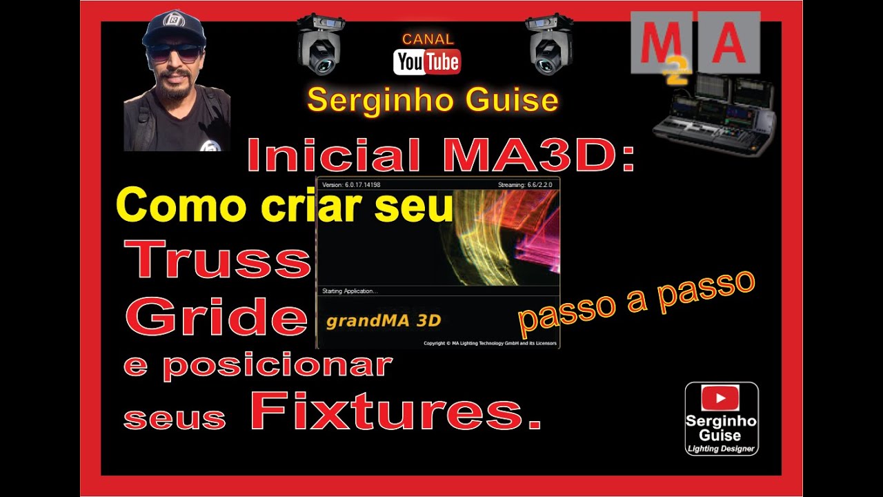 INICIAÇÃO MA3D ,VEJA COMO CRIAR DO ZERO SEU GRIDE ,TRUSS E POSICIONAR SEUS FIXTURES NO MA3D GRANDMA2