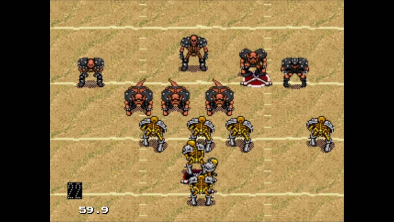 Mutant League Football (Genesis )1993 Gameplay