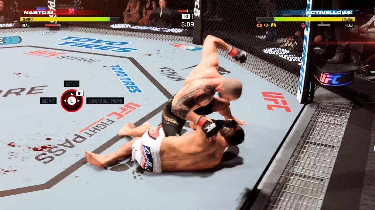 Humiliating this guy in ufc 5 