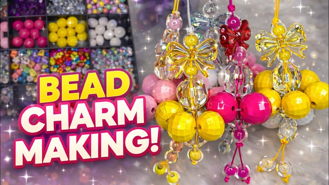 DIY Bow Bead Charms 🎀✨ So cute & easy!