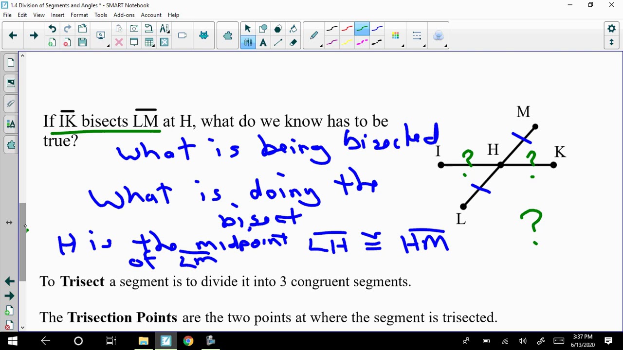 1 4 Division of Angles and Segments