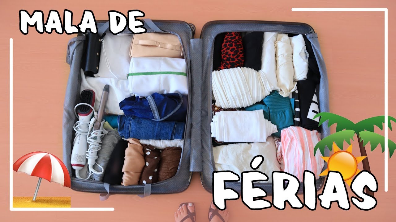 A minha MALA de FÉRIAS e o que levo: Bikinis, Roupa, Make, Produtos de pele, cabelo, etc