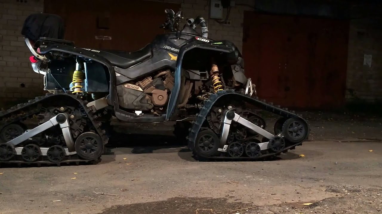 ATV Пермь. Установка гусениц Stels на квадроцикл BRP Renegade