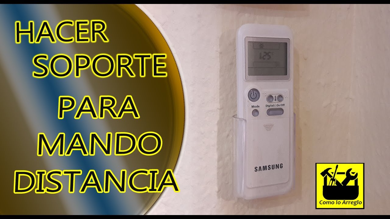 Hacer soporte para mando a distancia