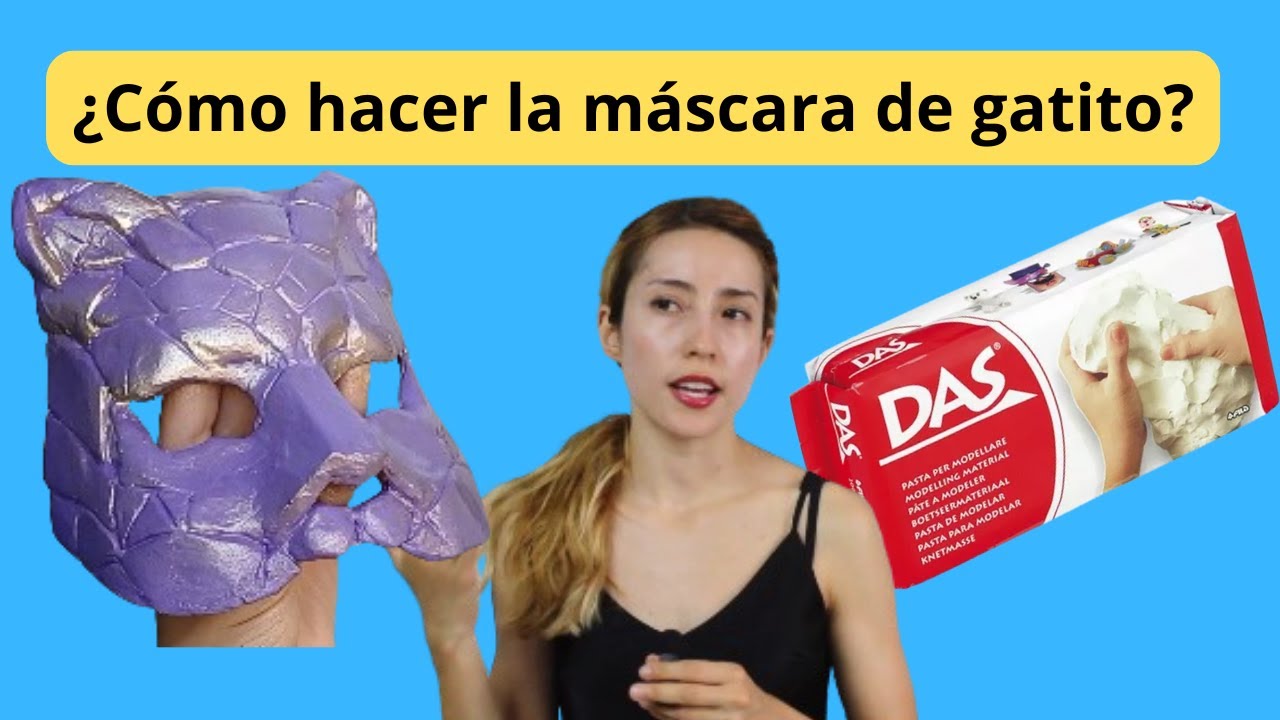 Como hacer la máscara de gatito con MASA DAS