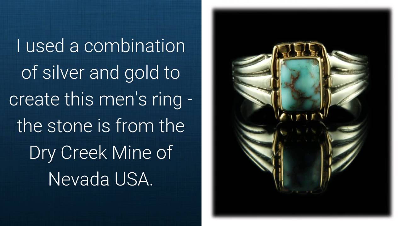 Handmade Turquoise Gold and Silver Jewelry by John Hartman