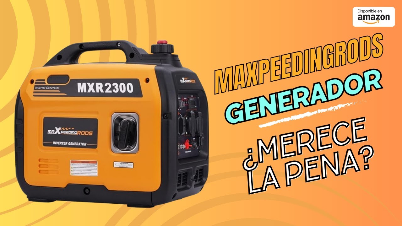 maXpeedingrods Generador Electrico Gasolina 2300W Pico Generador Inverter Silencioso Port&aacute;til