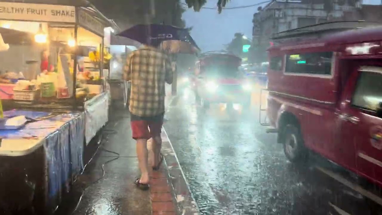 Rainstorm in Chiang Mai Thailand July.20th 2025