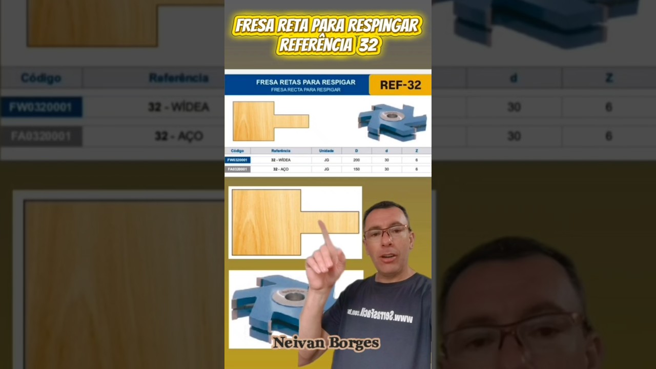 Fresa Reta para Respigar REF-32