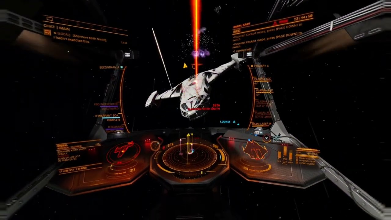 Elite Dangerous Short Range Plasma Slug Plasma Accelerators Krait (VR)