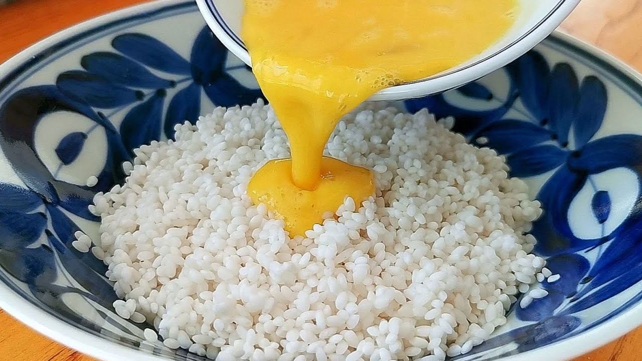 大米不要煮米饭了，加2个鸡蛋，不用煮不用蒸，出锅比吃肉还香