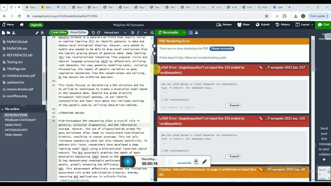 PDF Rendering Error Something went wrong while rendering this PDF SHARELATEOverLeaf