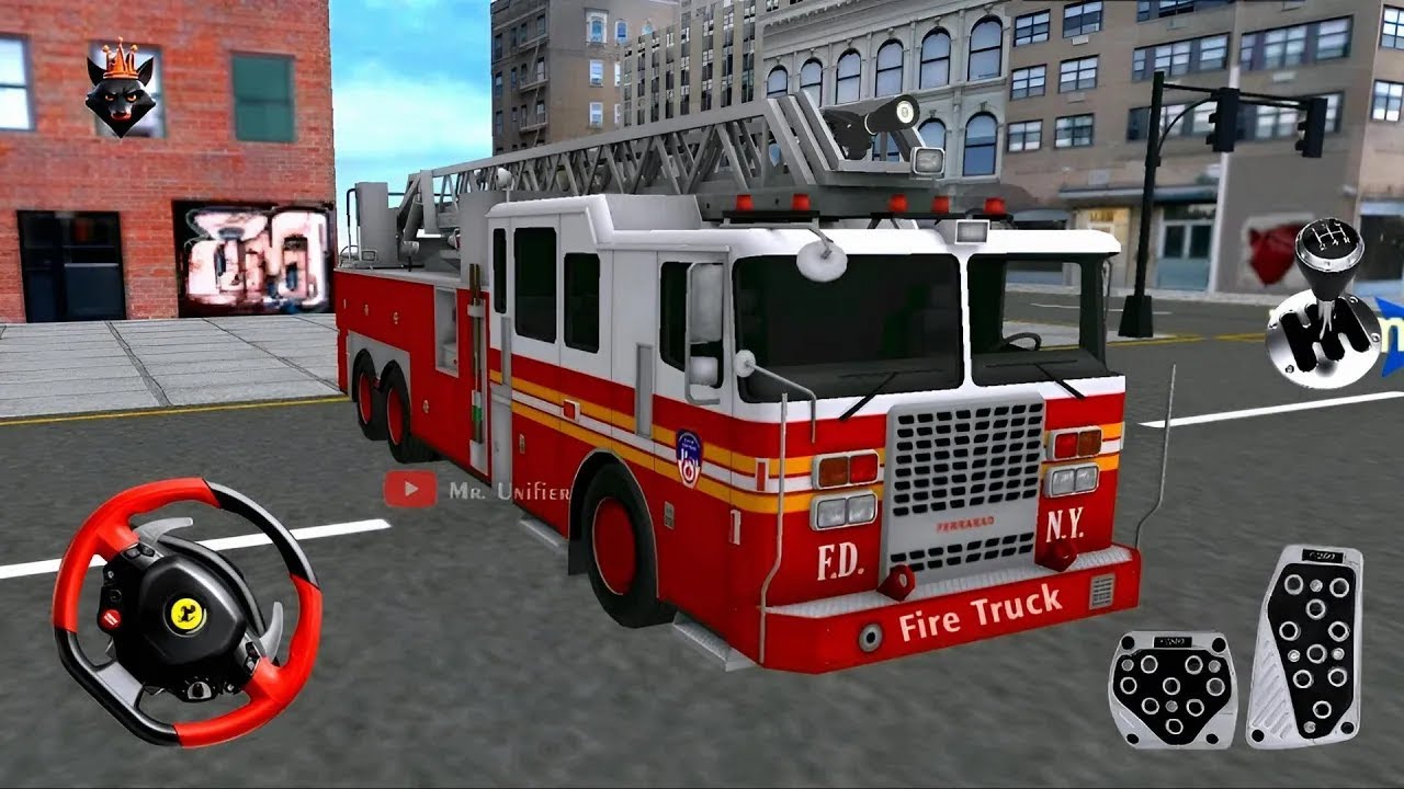 Fire Truck Fireman Driving Android Gameplay | Firefighter Games Simulator | Mr-Unifier