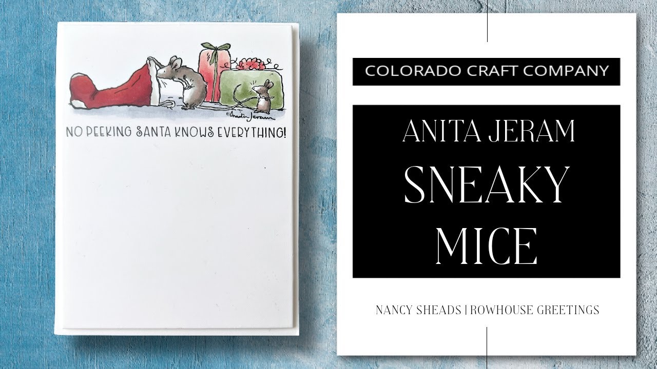 HOW TO: Color Anita Jeram Sneaky Mice by Colorado Craft Company - Copic Tutorial