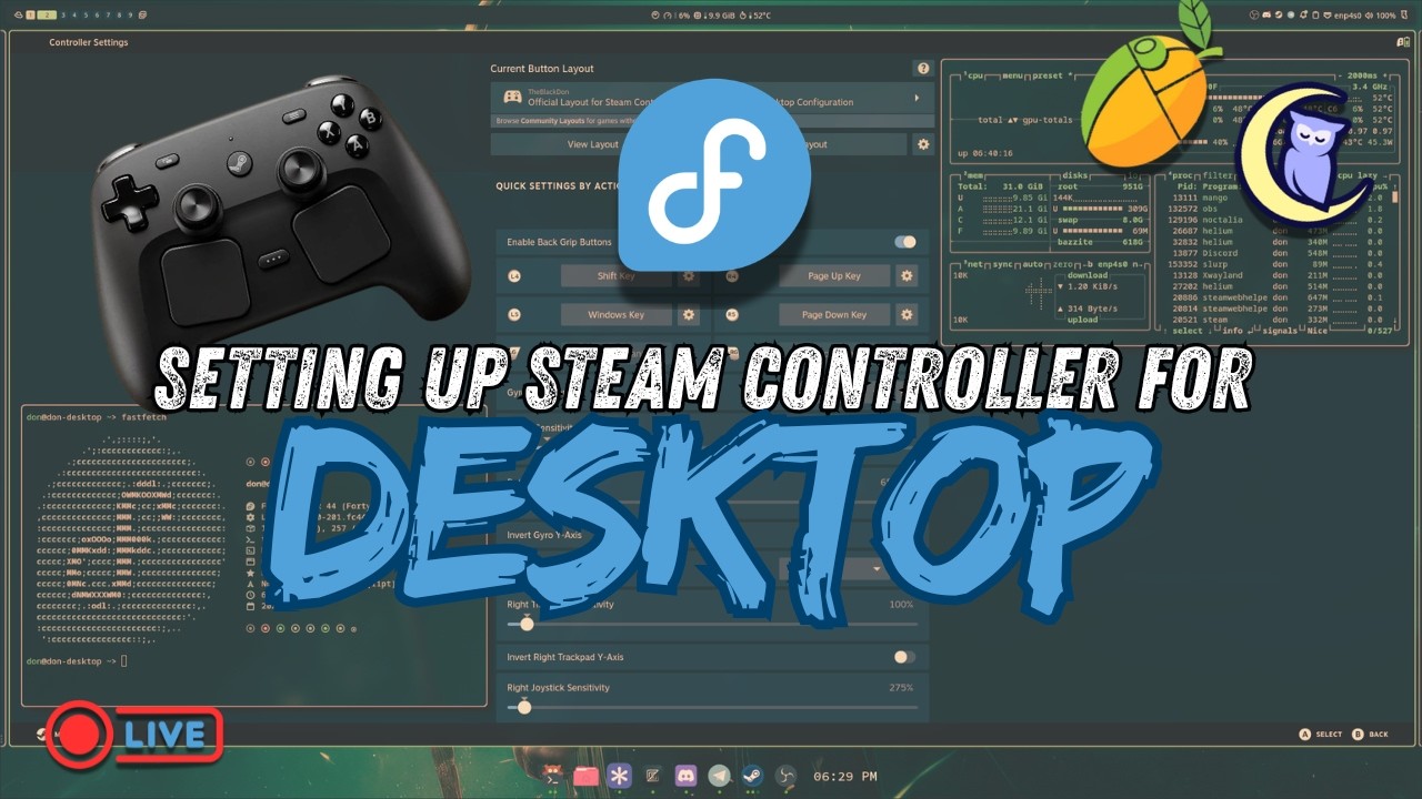 (Vertical) I Installed Hyprland and Noctalia v5 as a Nix Flake on Fedora 👀 | Ultra-wide Linux Gaming