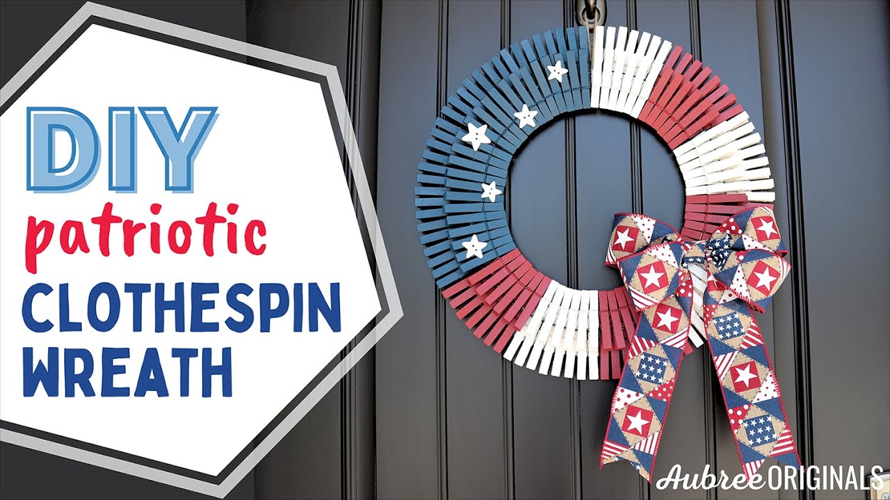 DIY Patriotic Clothespin Wreath