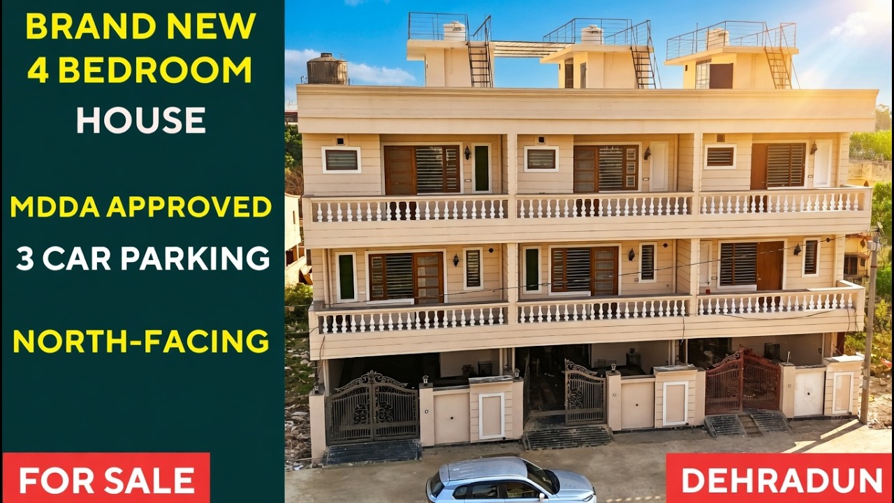 4 Bedroom Luxury Independent Duplex House for Sale in Dehradun Near Premnagar & IMA - MDDA Approved