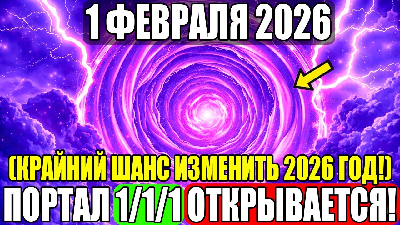 Вы ЧУТЬ не УПУСТИЛИ! Но портал 111 спасёт вас! 1 Февраля 2026 года!