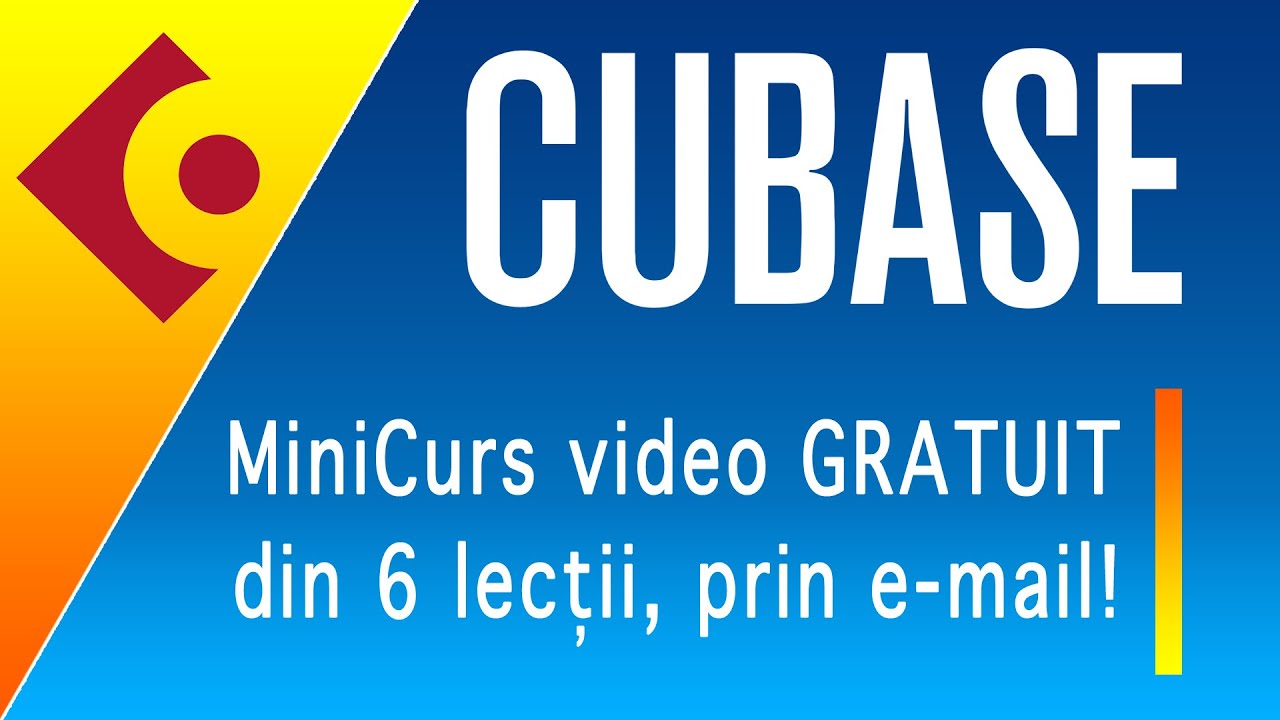 MiniCurs GRATUIT de Cubase, din 6 lecții prin e-mail