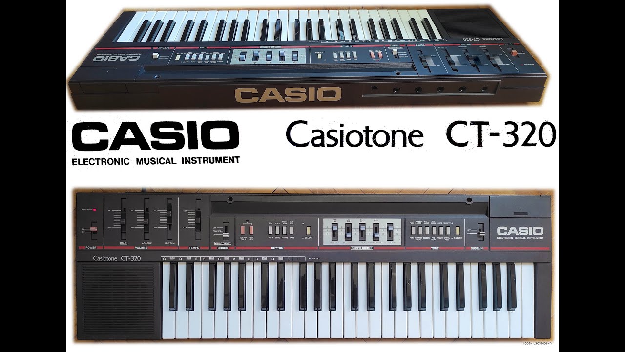 CASIO Casiotone CT-320 CT 320 - SOUNDS and STYLES