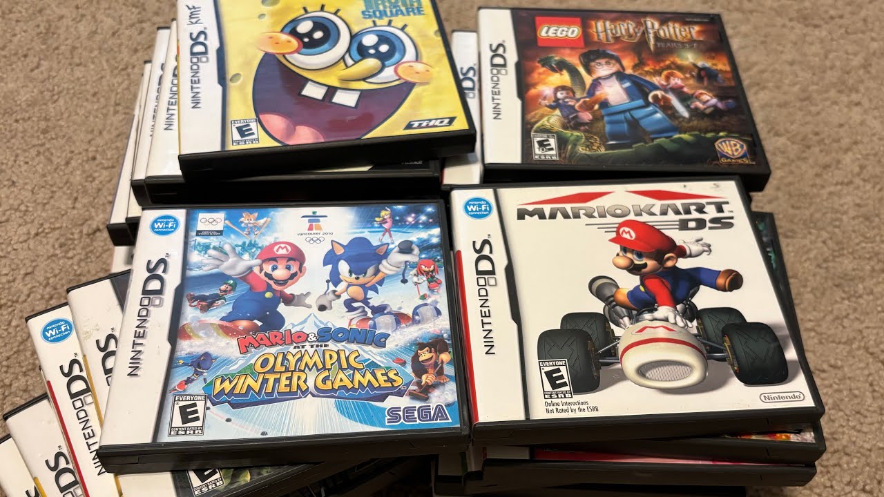Я купил эту коллекцию Nintendo DS на распродаже старых вещей.