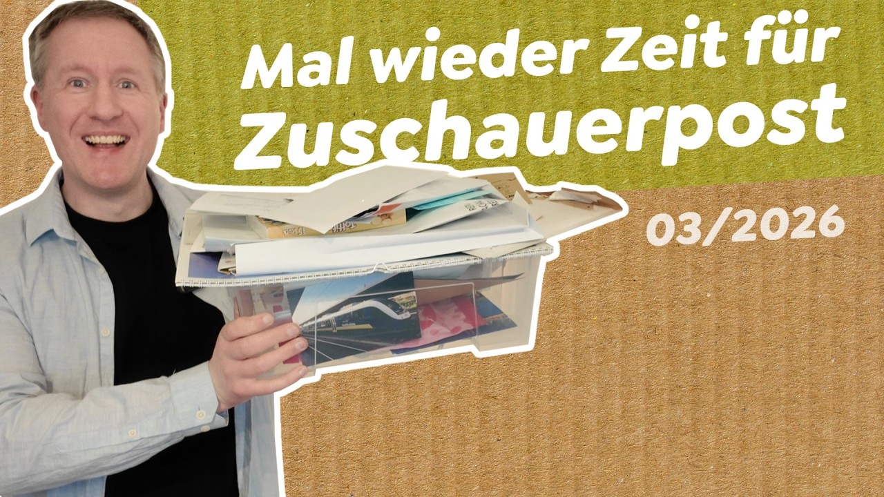 Ich packe eine ganze Kiste Zuschauerpost aus!