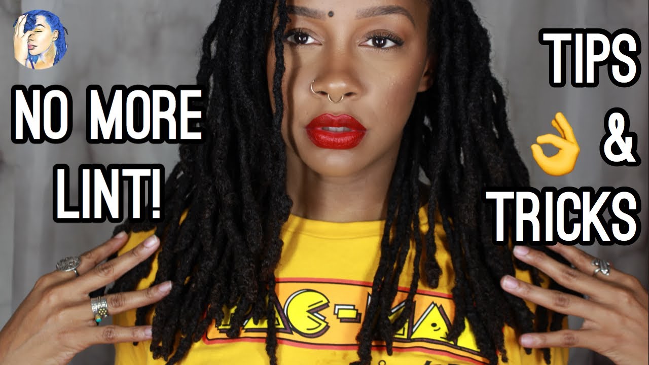 Heres HOW TO PREVENT AND REMOVE LINT FROM YOUR LOCS | Remove Lint in Dreadlocks