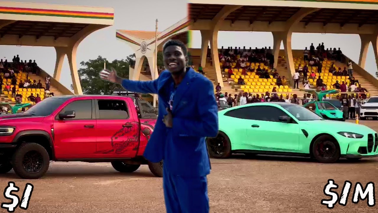$1 Vs $1,000,000 Car Drifting (IShowSpeed Ghana Tour) 