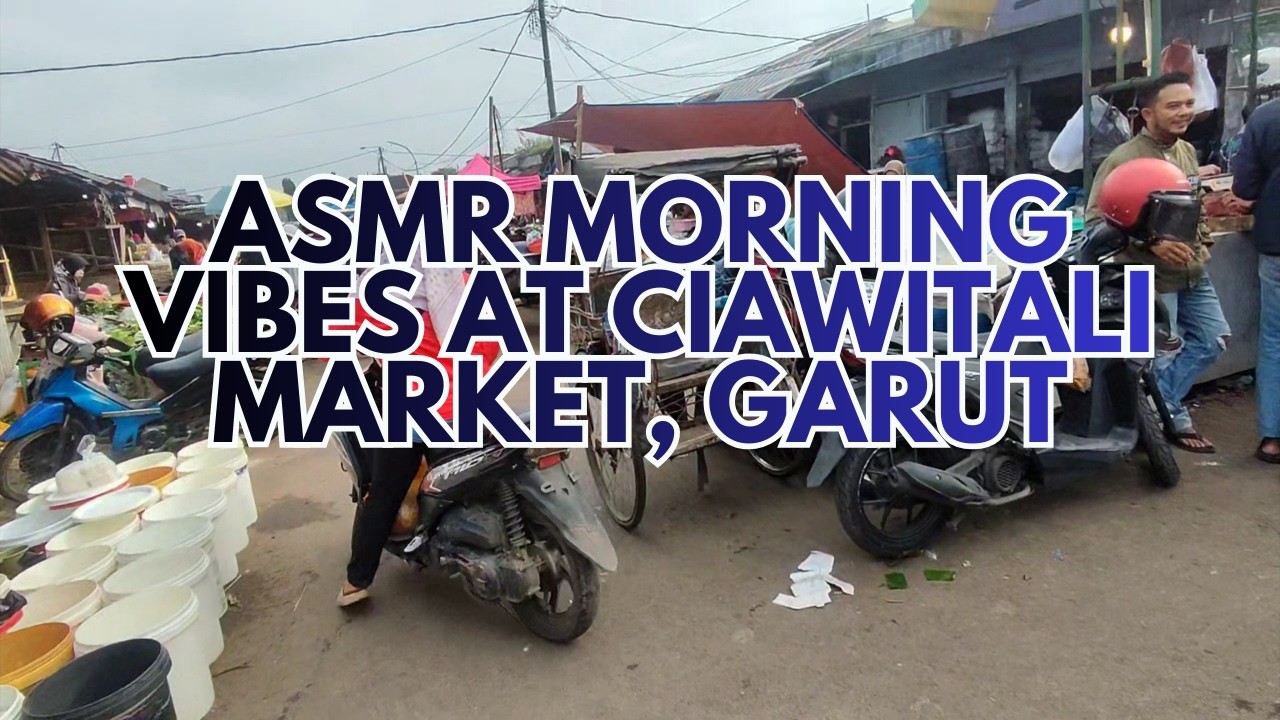 ASMR Morning at Ciawitali Market, Garut 🇮🇩 | Authentic Indonesian Traditional Market Sounds