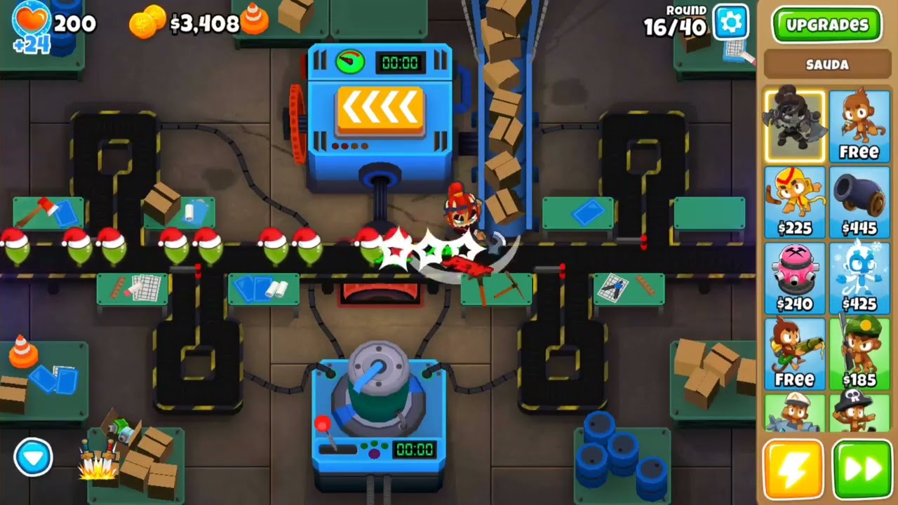 Sauda vs a expert map. BTD6