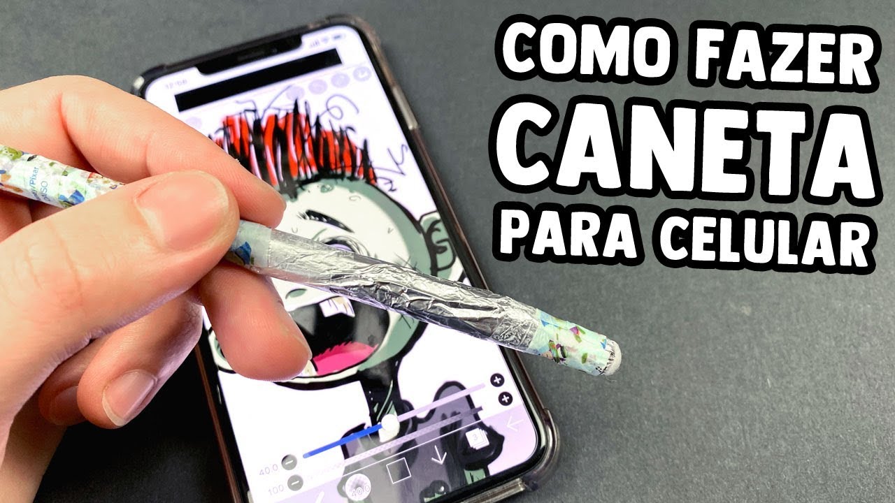 FIZ MINHA PRÓPRIA CANETA PARA DESENHAR NO CELULAR - FAÇA VOCÊ TAMBÉM