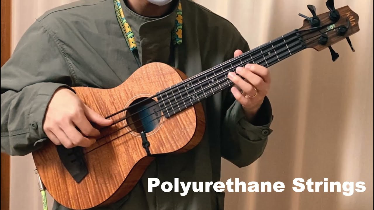 Polyurethane vs Silver Plated Round Wound Ukulele Bass Strings (KALA)