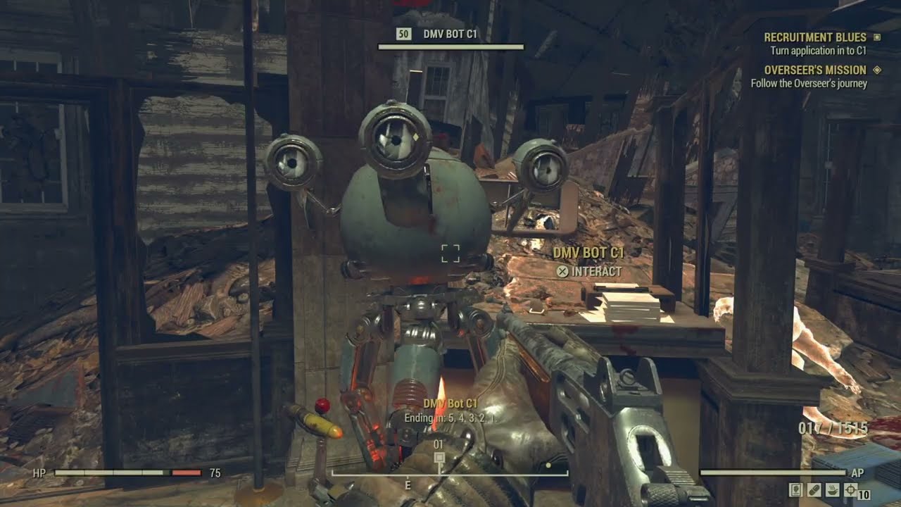 Waiting in Line at the DMV | Recruitment Blues | Fallout 76