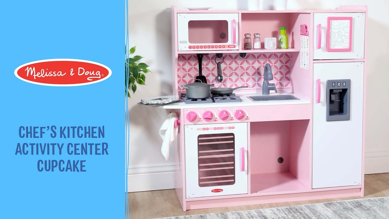Melissa & Doug Chef's Kitchen Wooden Activity Center - Cupcake