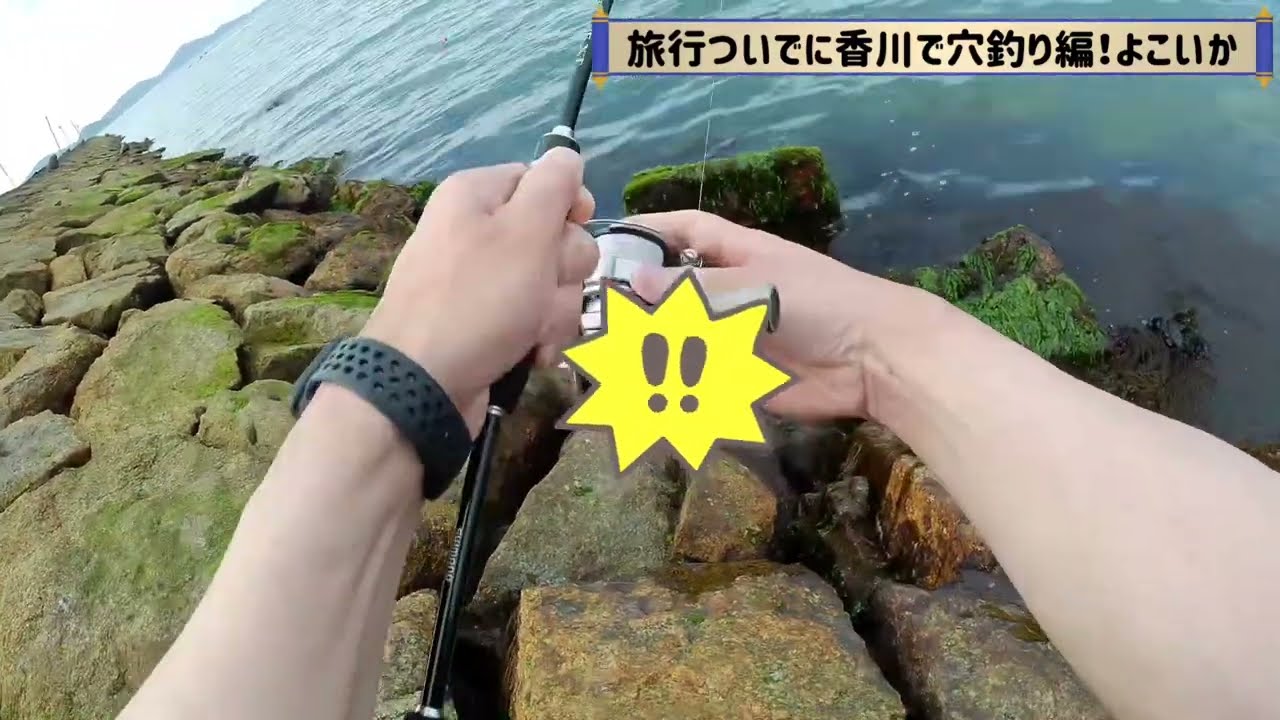 穴釣り！香川！四国水族館もwアイナメカサゴたのしー