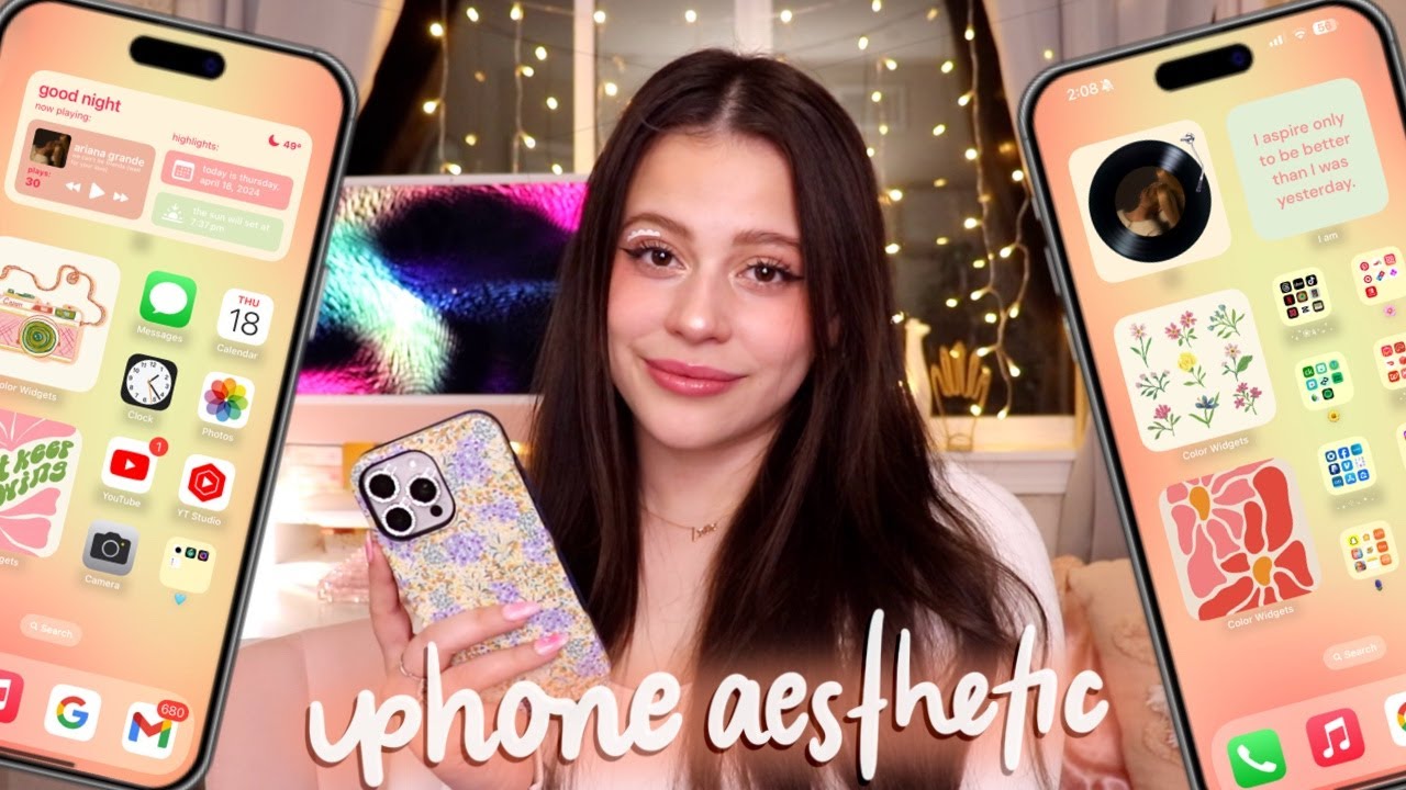 I Made my iPhone 15 Aesthetically Pleasing to Look At 🌼✨☀️🌷