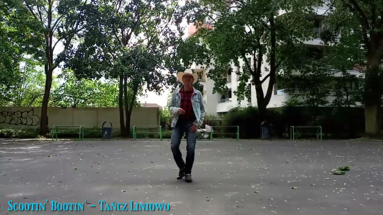 Taniec Liniowy - Like I Love Country Music - Demo Line Dance (z przeszkadzającym wiatrem ;) )