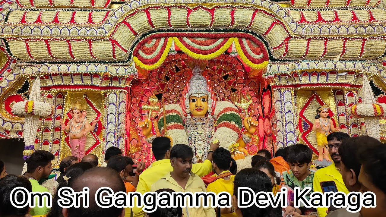 Om Sri Gangamma Devi Temple Malleswaram 97th Karaga 2025