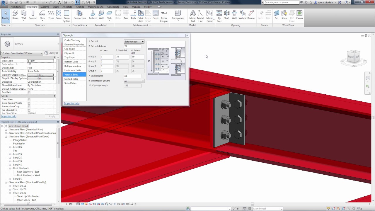Autodesk Steel Connections for Revit 2017