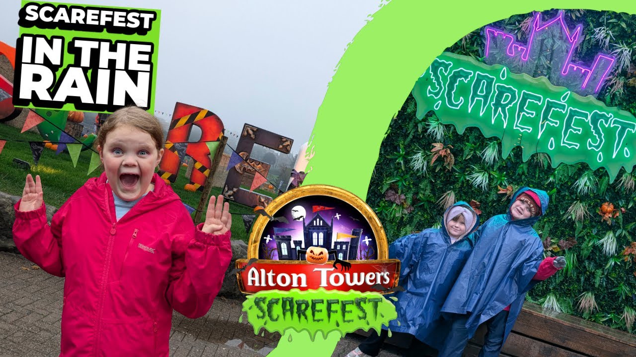 From Scarefest to Soakfest! 😂 Alton Towers with the Girls 🌧️🎃