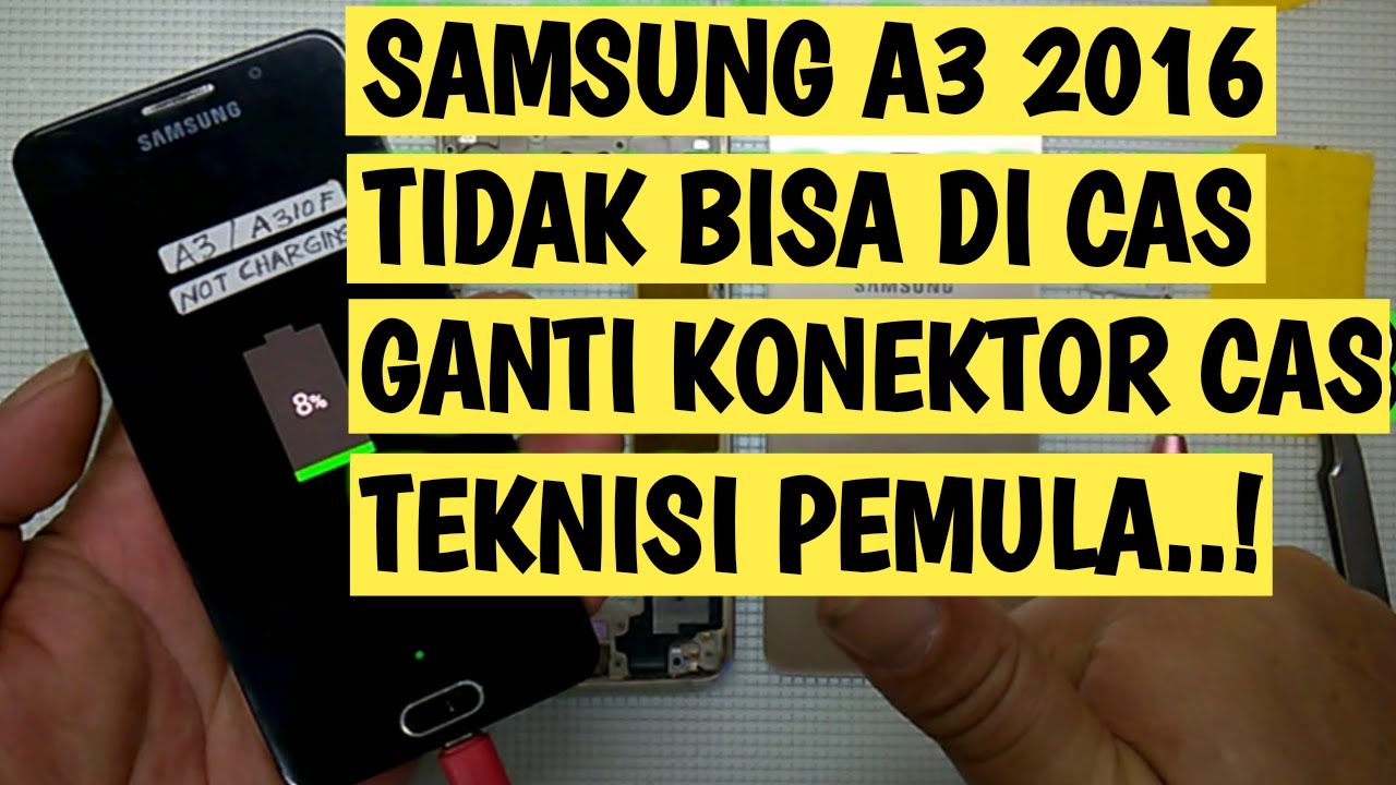 Servis samsung A3 2016 tidak bisa dicas || JKS opreker handphone