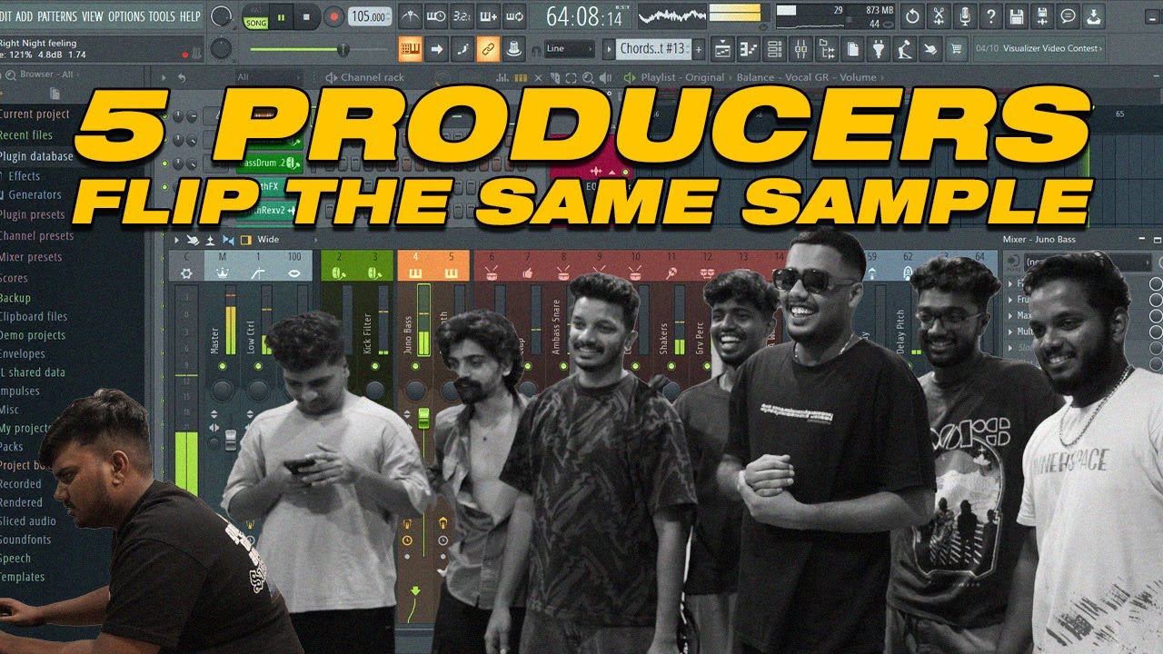 5 PRODUCERS FLIP THE SAME SAMPLE | PART 1 (AMANI KL10, AZWIN, MHR, SIMMO, ZEUSHEELAN)