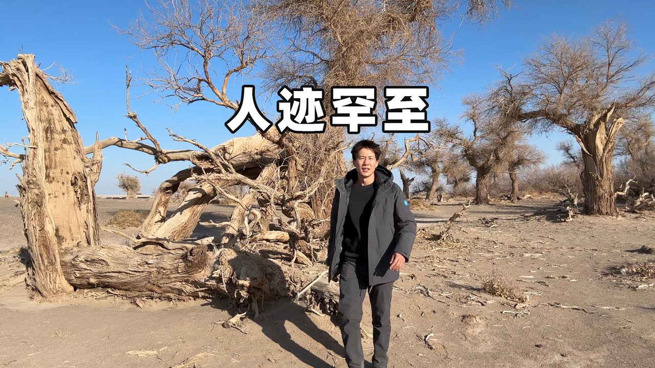 房车自驾去新疆，几百公里没人烟，来到边疆额济纳旗补充物资 Self-driving in a motorhome to Xinjiang