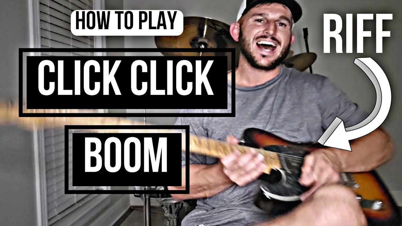 How to play Click Click BOOM | Saliva | Beginner Guitar Lesson (Riff)
