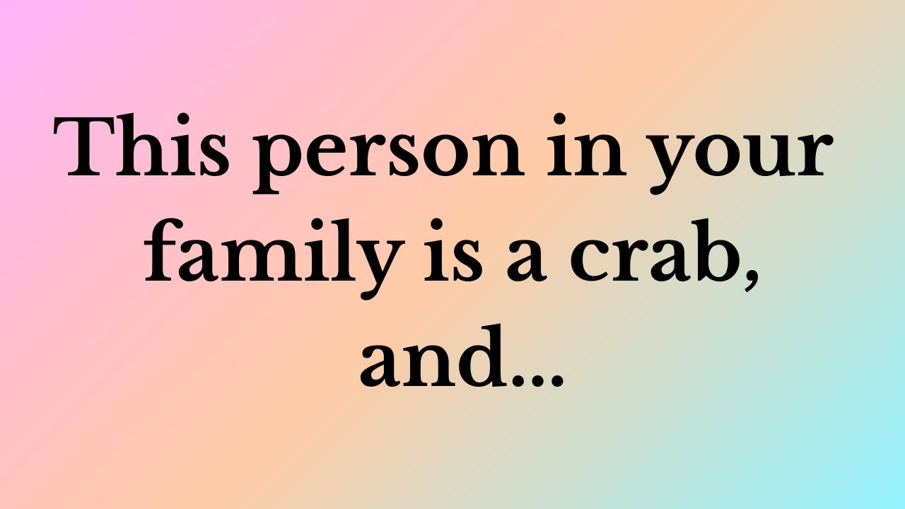 God Says | This erson in your family is a crab, and... | God Message Today | God Message