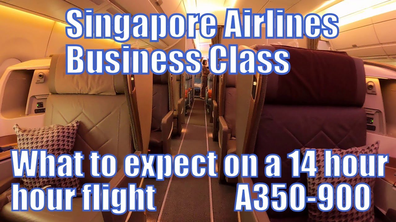 Singapore Airlines Business Class SQ28 14 hour non-stop flight Singapore to Seattle vlog #SIA