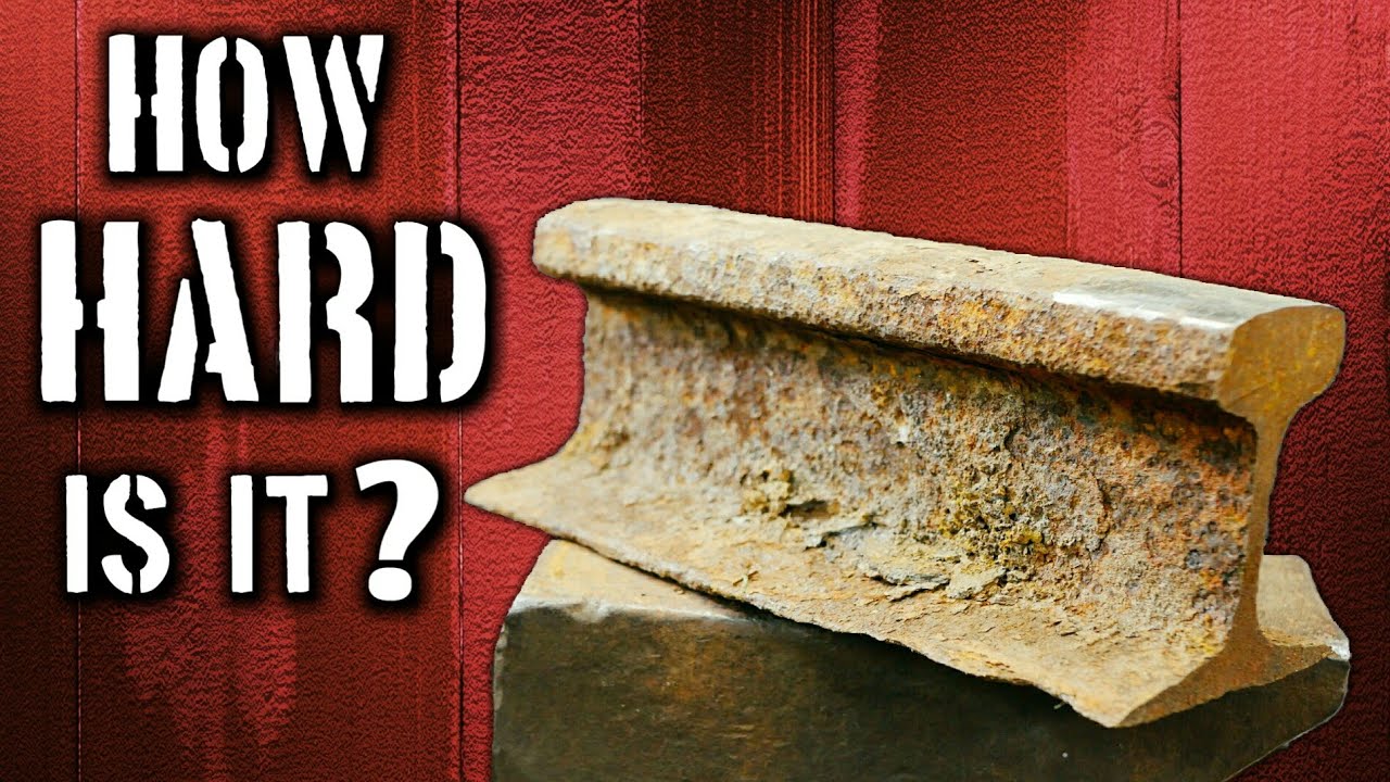 How hard is a railroad track anvil?