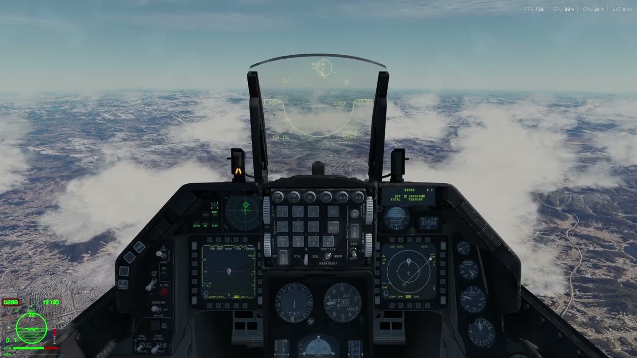 F-16 versus 2 Mig-21, 2 Mig-23 e 2 F-5 Dogfight só Guns, espero que gostem. BMS 4.38